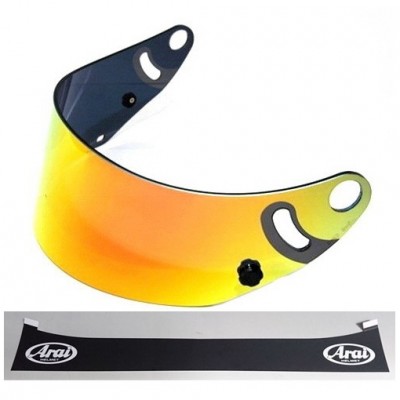 Arai GP6-2D GP-6, SK-6 Tear-Off ready plexisklo zrcadlové zlaté